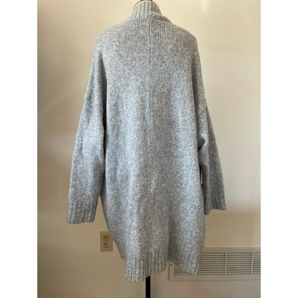 Aerie womens grey open front long cardigan size L/XL - Picture 3 of 8
